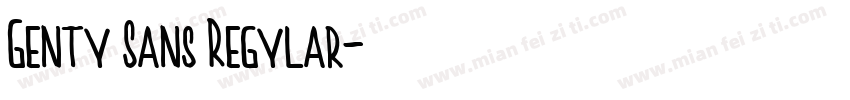 Genty Sans Regylar字体转换